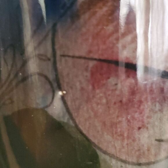 Tonala Vintage Mexican Folk Art Pottery Floral Hand Thrown Vase 6.75" - Picture 8 of 11